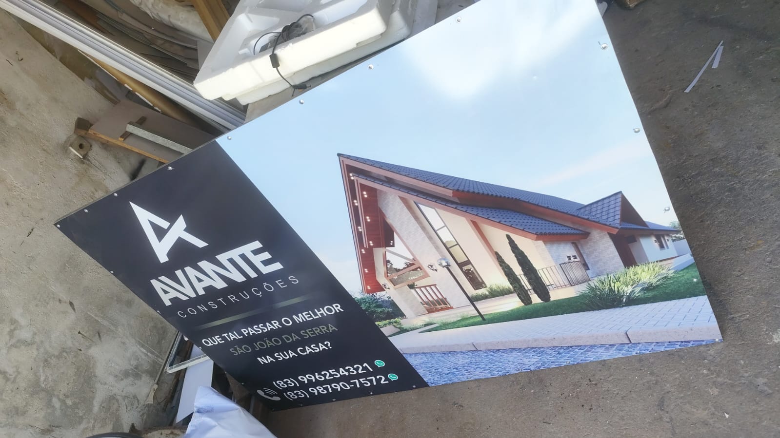 Banner promocional Avante Construções