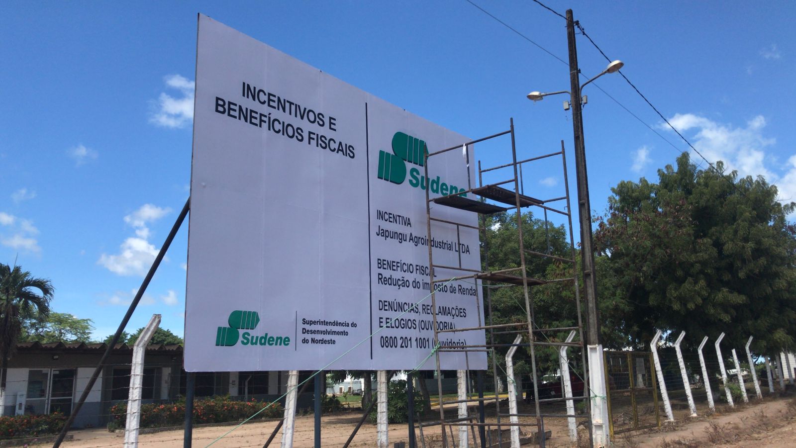 Painel institucional Sudene - Incentivos e Benefícios Fiscais, Japungu Agroindustrial